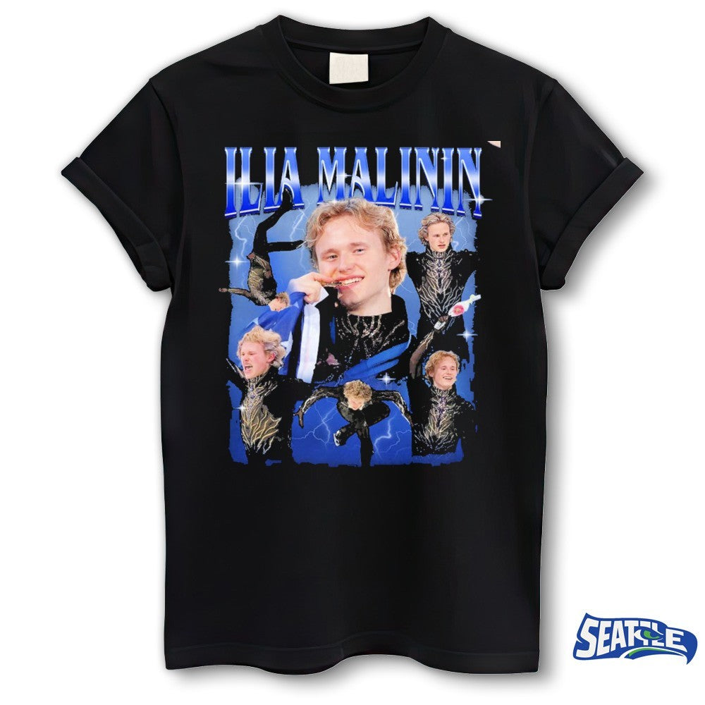 Ilia Malinin Quad Jump Legend Ice Skating Olympics in Milan Team USA shirt