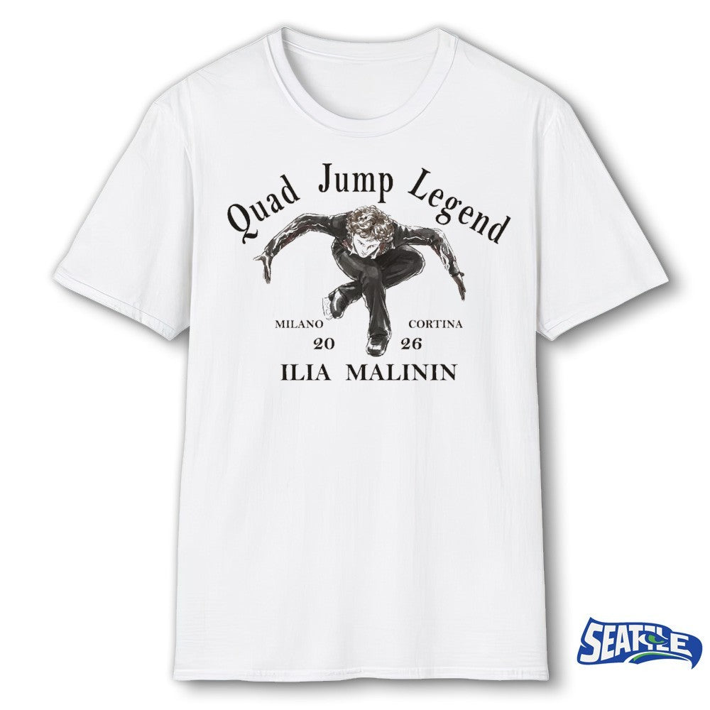 Ilia Malinin Quad Jump Legend World Champion Milano Cortina 2026 Olympic Winter shirt