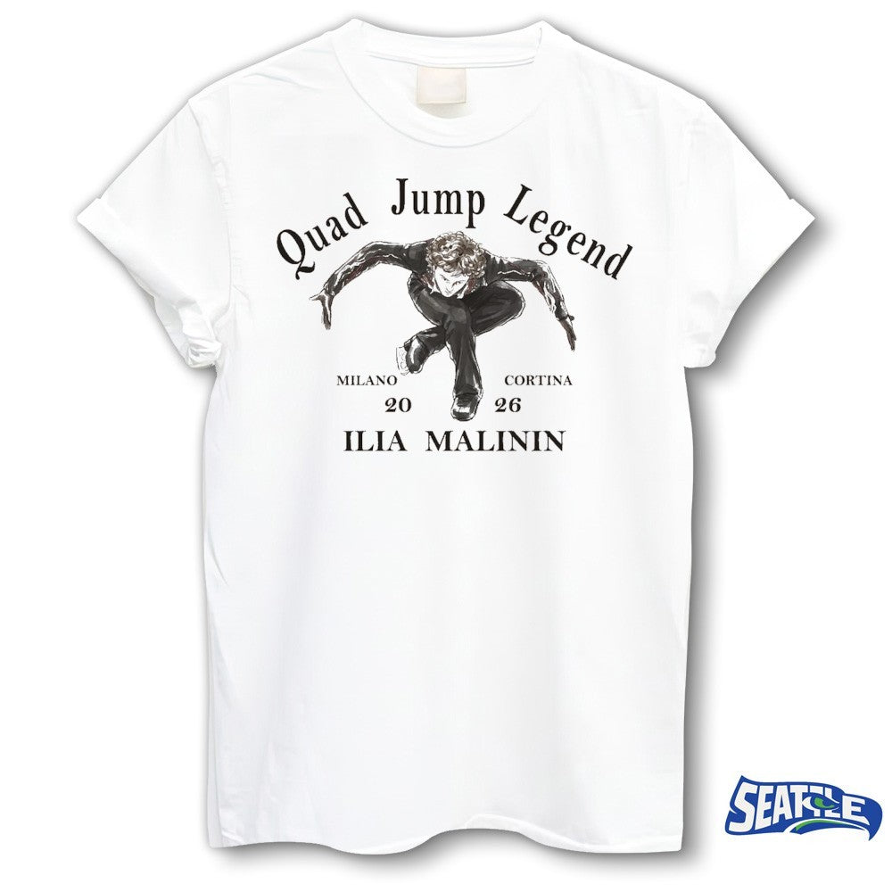 Ilia Malinin Quad Jump Legend World Champion Milano Cortina 2026 Olympic Winter shirt