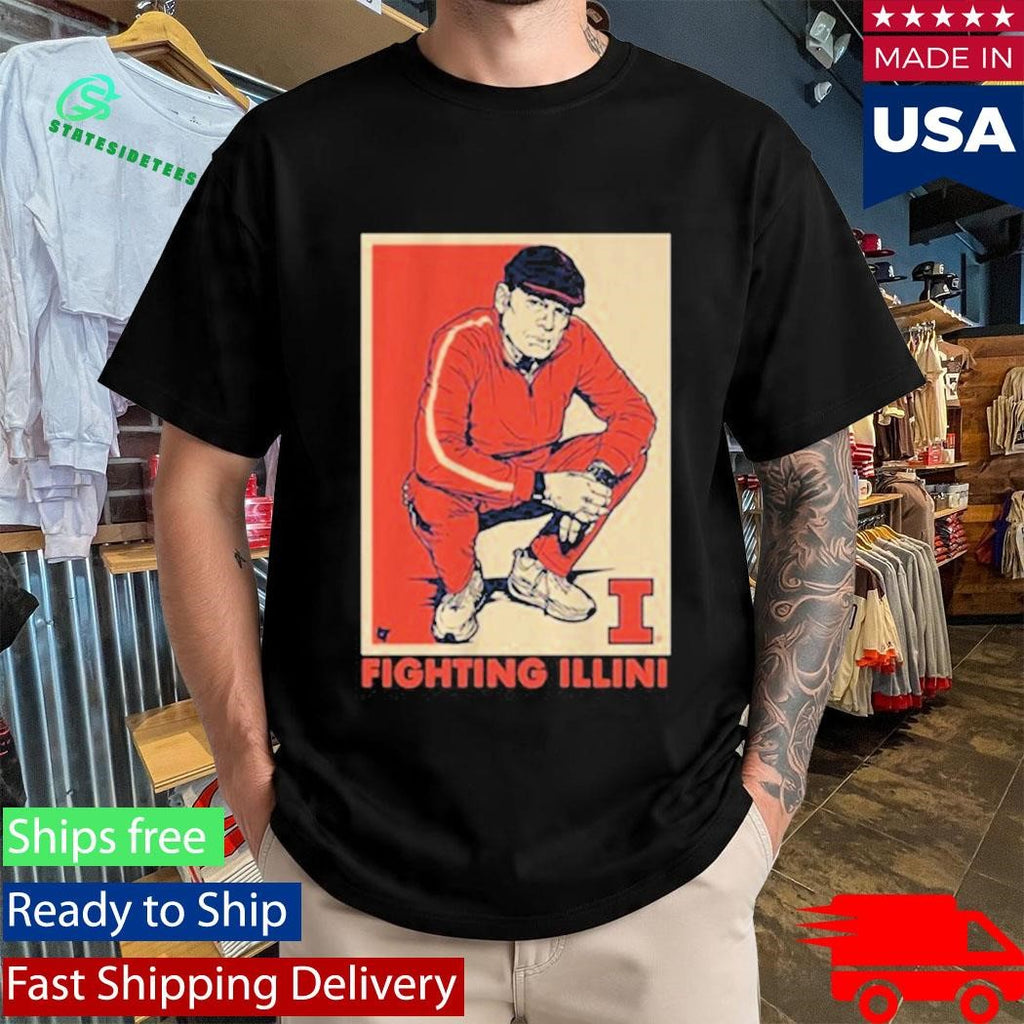Illinois Basketball Track Suit Coach Underwood Shirt