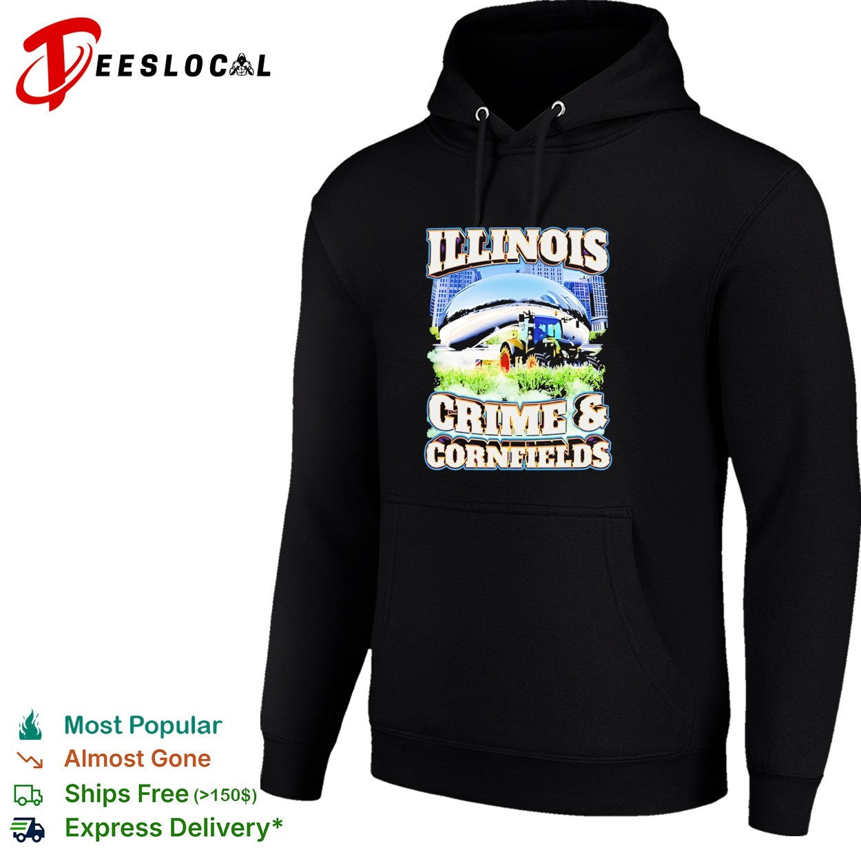 Illinois Crime and Cornfields Chicago shirt