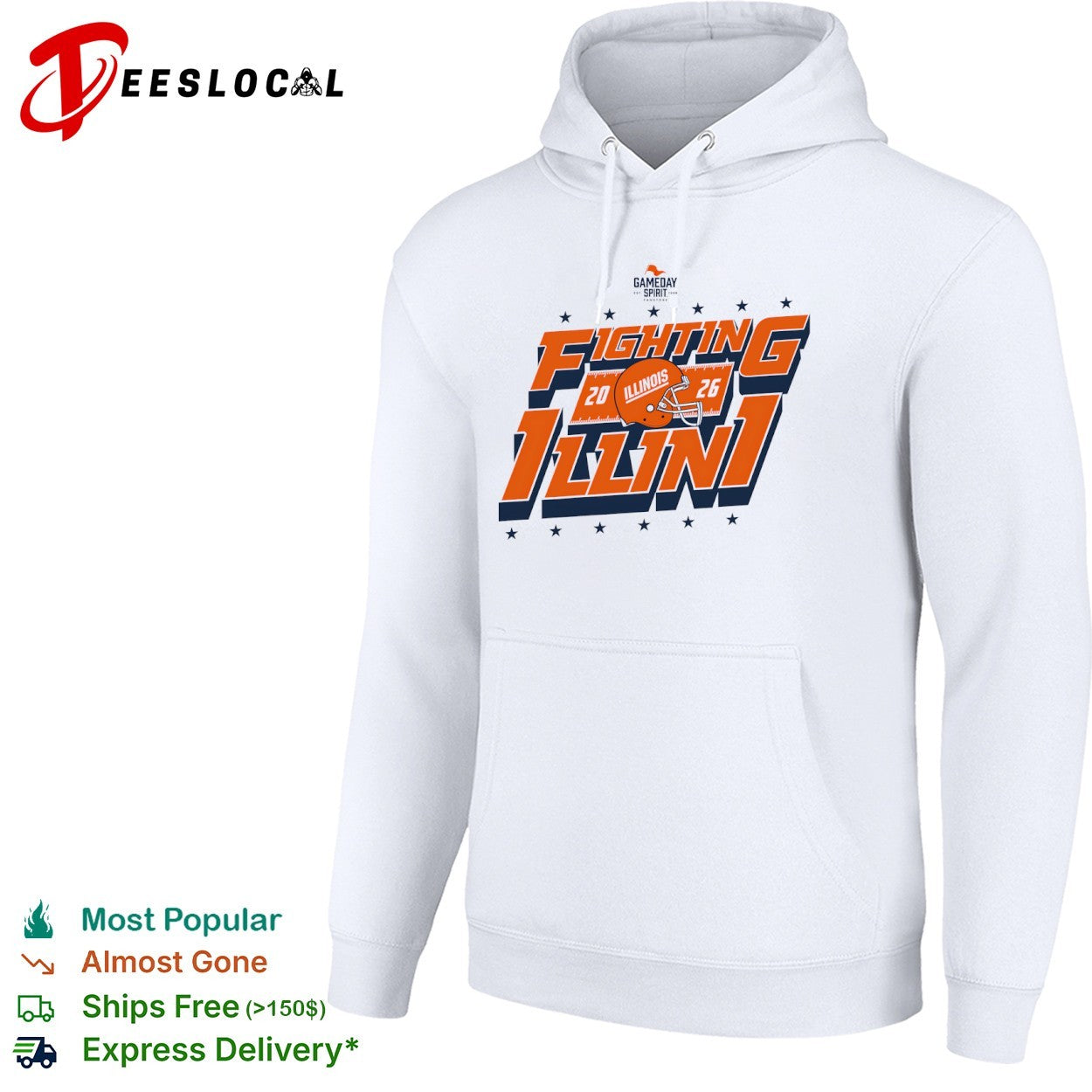 Illinois Fighting Illini 2026 football helmet shirt