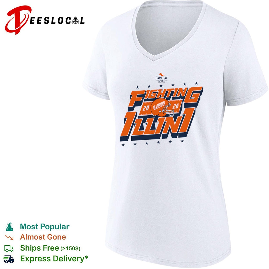 Illinois Fighting Illini 2026 football helmet shirt