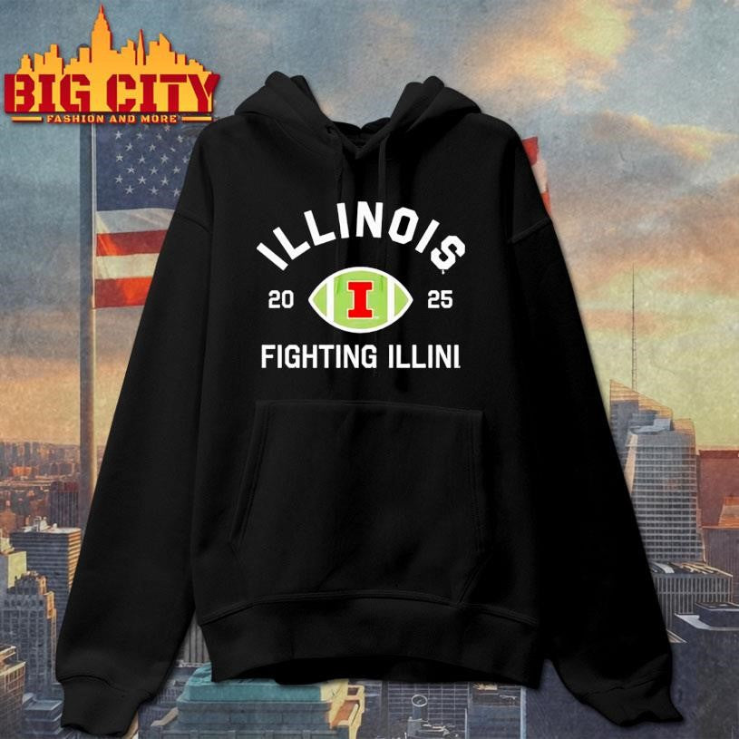 Illinois Fighting Illini Football 2025 logo shirt