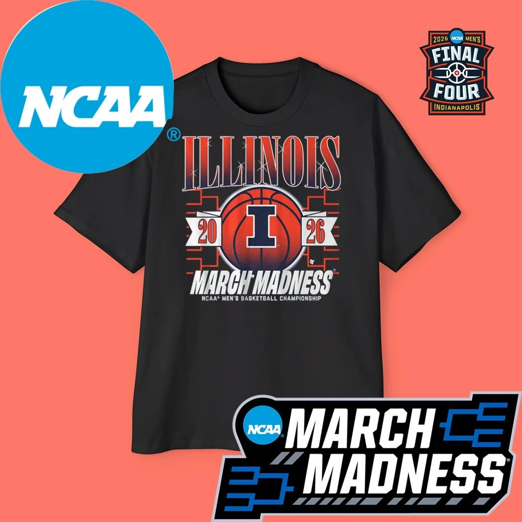 Illinois Fighting Illini MBB 2026 NCAA Women’s Basketball Championship March Madness Logo Shirt