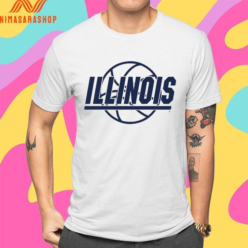 Illinois Fighting Illini Men’s Basketball Retro Logo Shirts