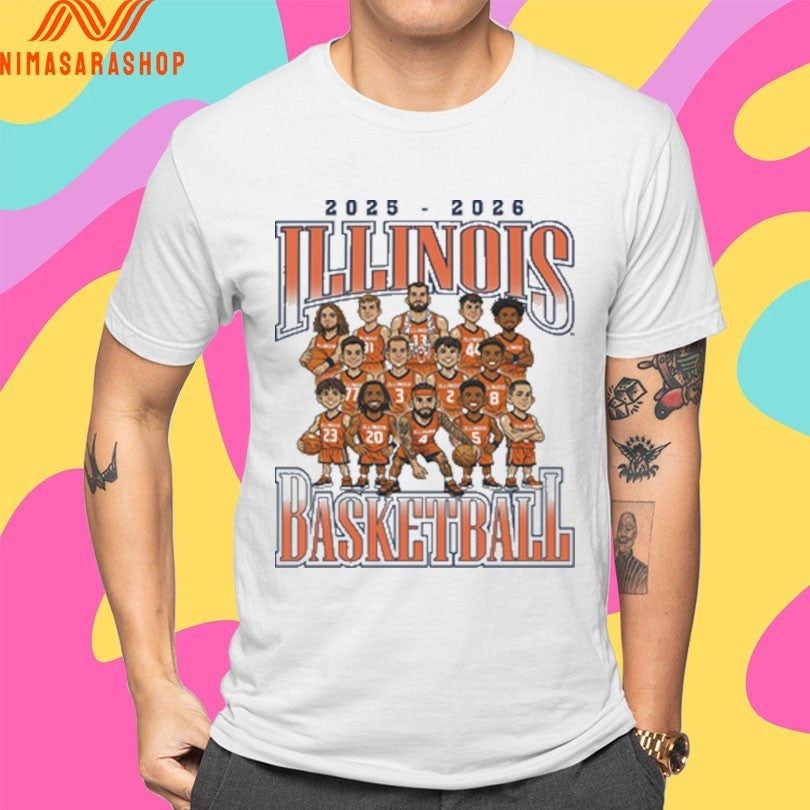 Illinois Fighting Illini Men’s Basketball Team 2025-2026 Shirts