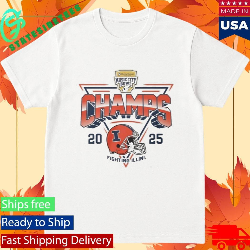 Illinois Football Music City Bowl Champs 2025 Shirt