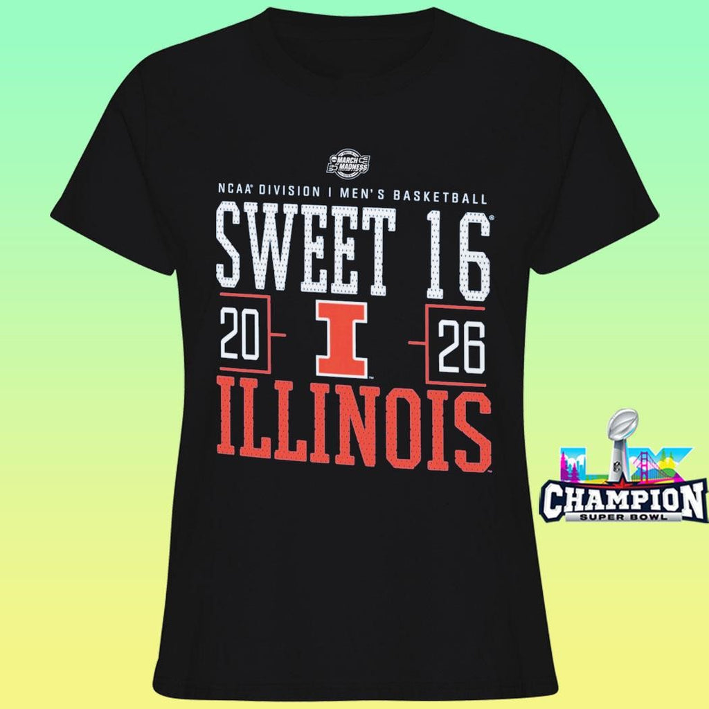Illinois Men’s Basketball 2026 Sweet 16 Men’s Basketball March Madness Shirt