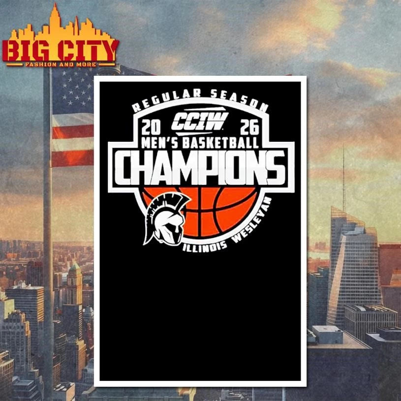 Illinois Wesleyan Men’s Basketball CCIW Regular Season Champions 2026 Shirt