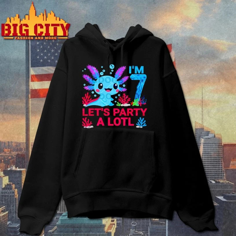 I’m 7 Let’s Party A Lotl Axolotl Lovers 2025 shirt