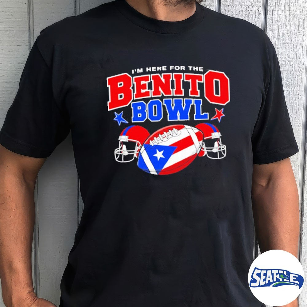 I’m Here for the Benito Bowl Football Helmet shirt