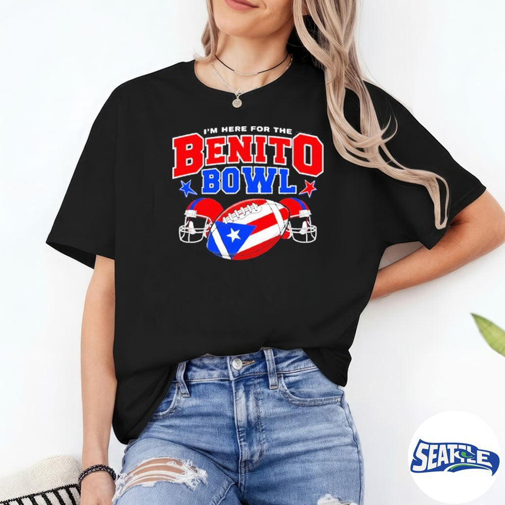 I’m Here for the Benito Bowl Football Helmet shirt