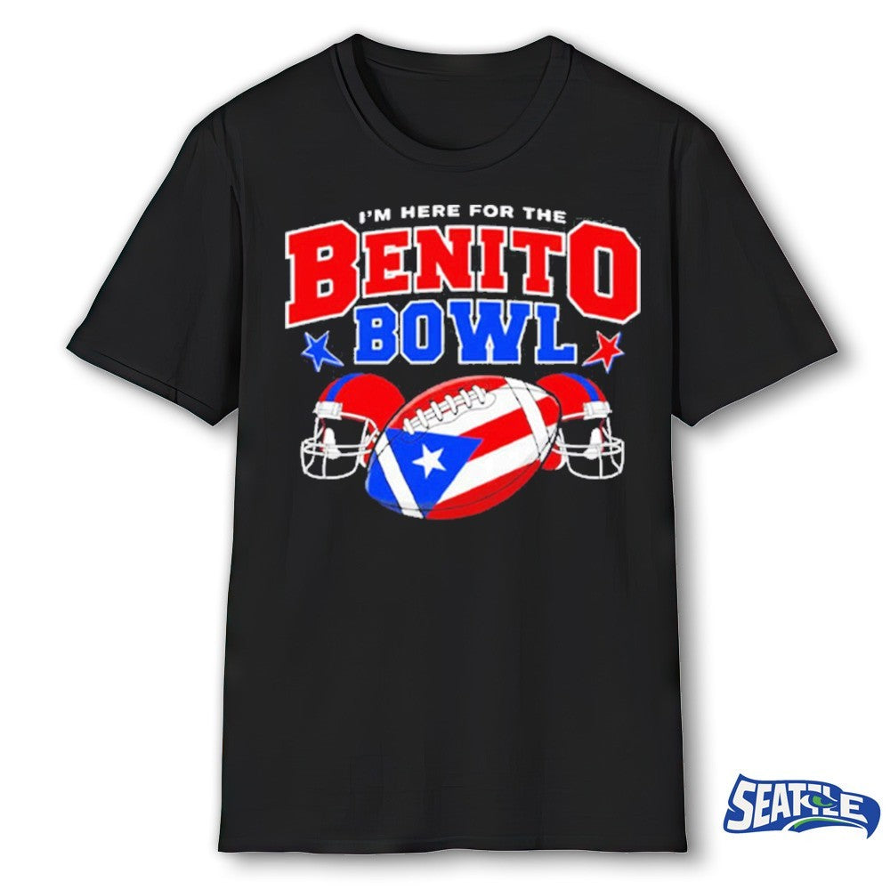I’m Here for the Benito Bowl Football Helmet shirt