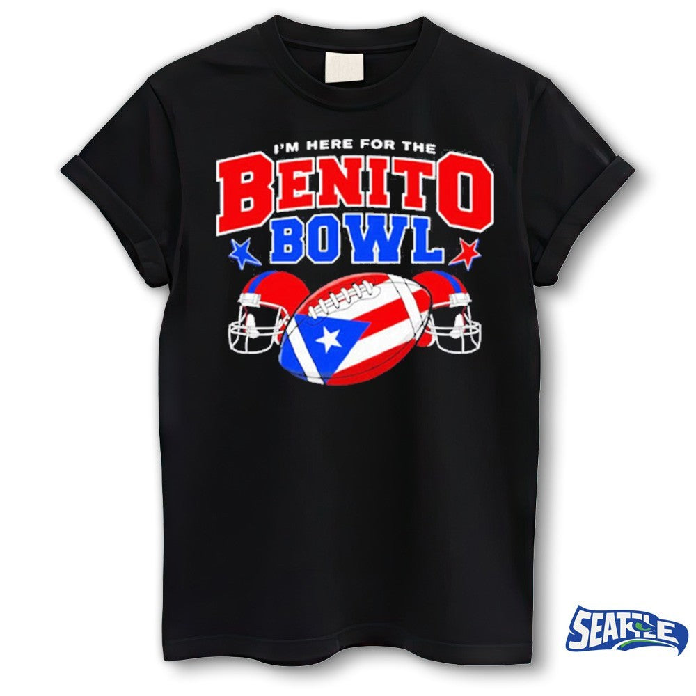 I’m Here for the Benito Bowl Football Helmet shirt
