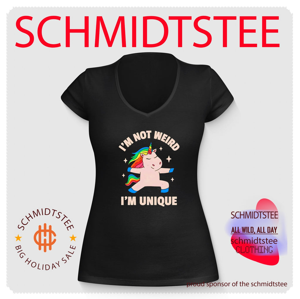 I’m Not Weird I’m Unique Unicorn cute inspirational shirt