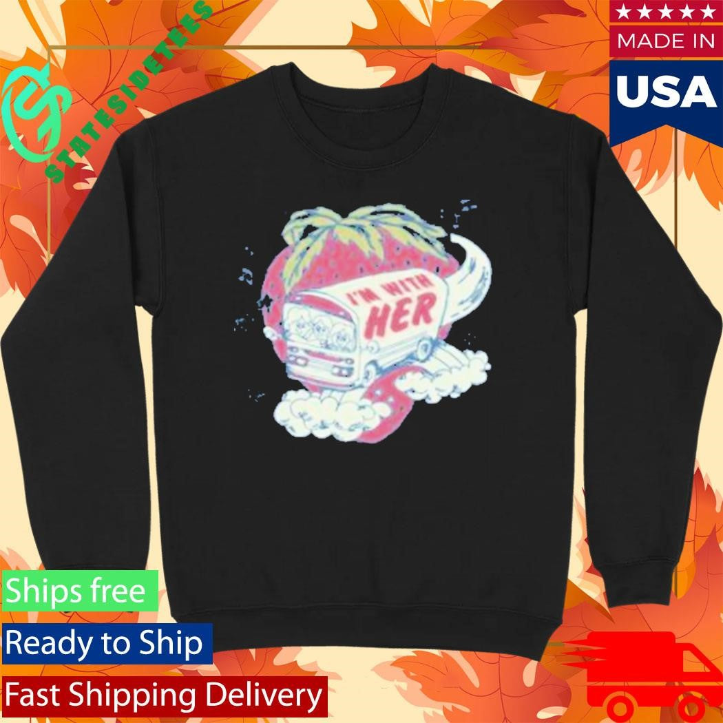 I’m With Her Strawberry Bus T-Shirt