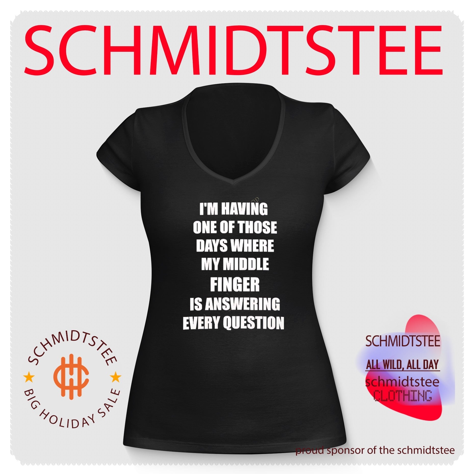 I’m having one of those days where my middle finger is answering every question shirt