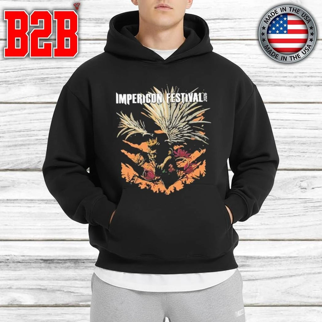 Impericon Festival Leipzig 2026 Merch Tee For June 26-27 2026 Black Shirt