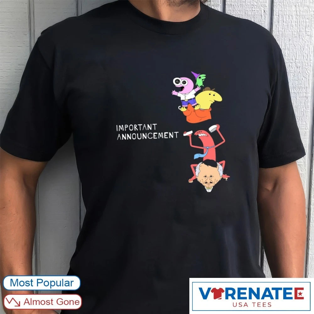Important Announcement Smiling Friends It Has Ended shirt