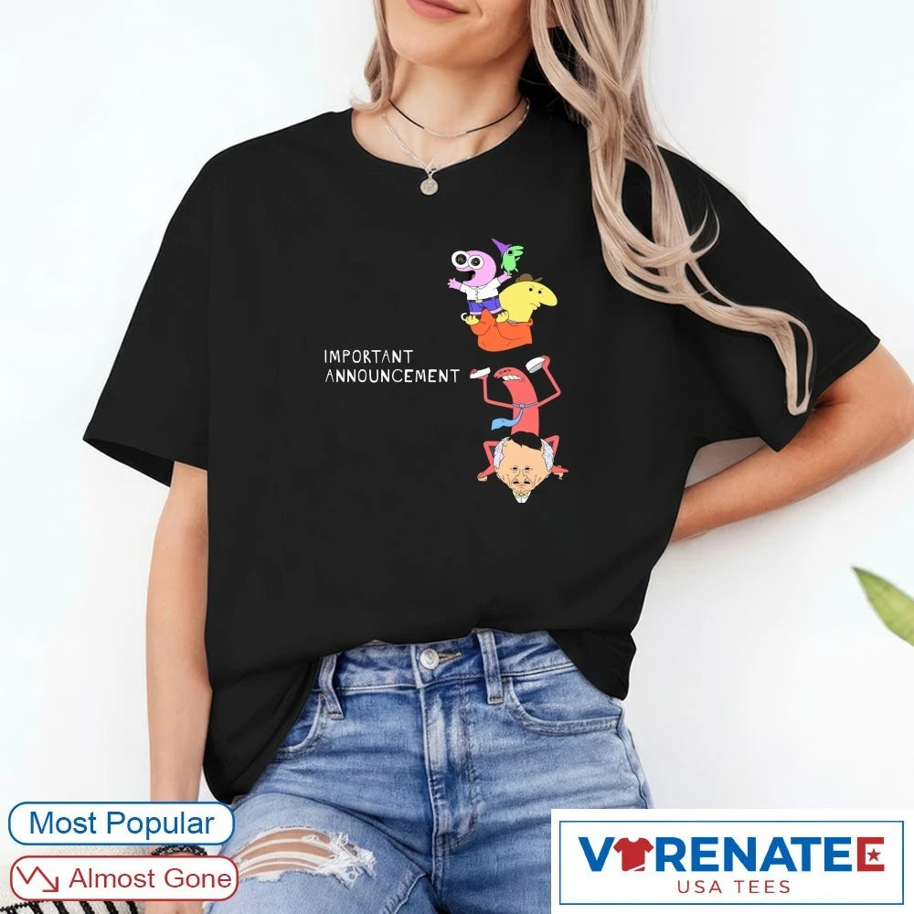 Important Announcement Smiling Friends It Has Ended shirt