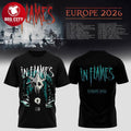 In Flames European Summer Tour 2026 Celebrate Two Sided Shirt