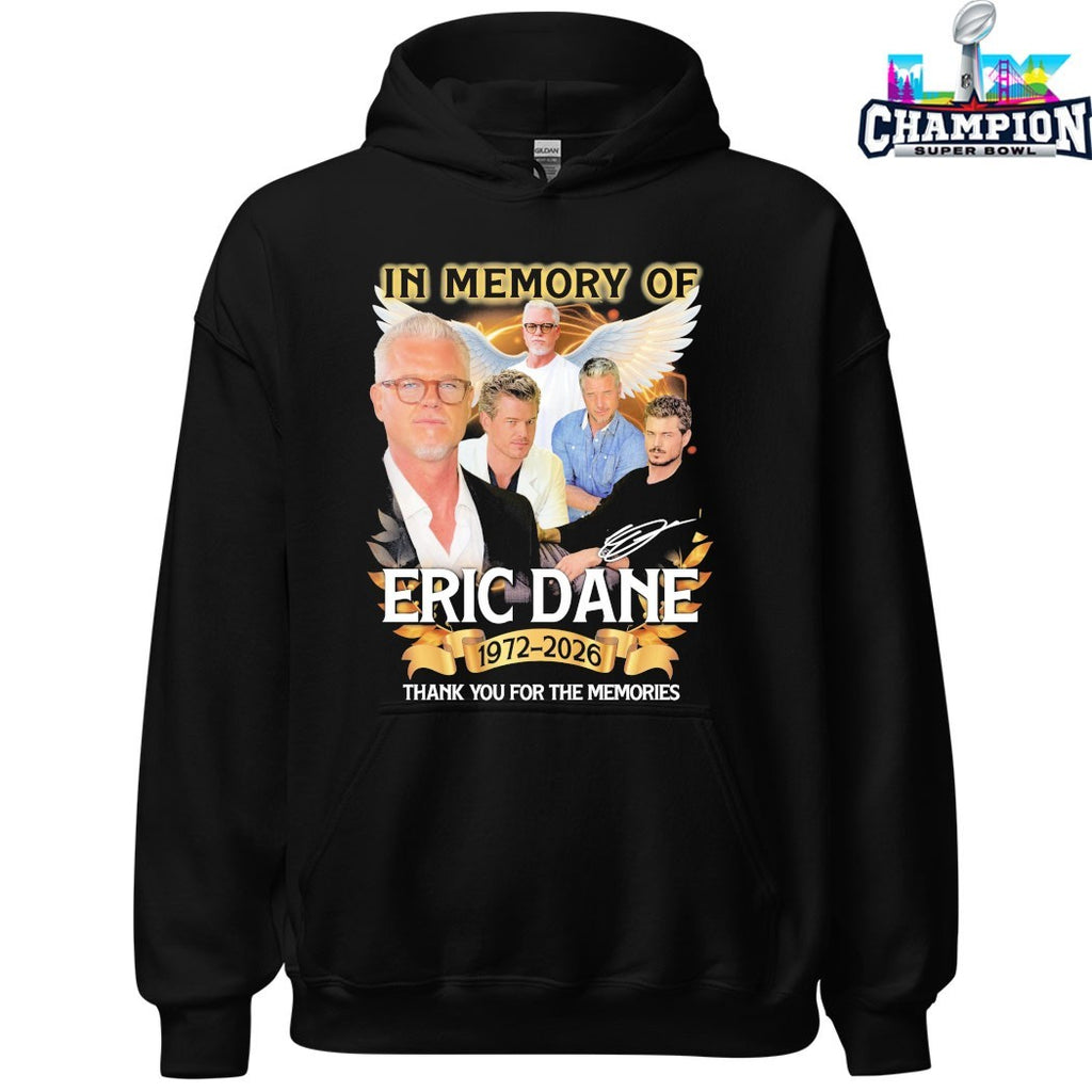 In Memory Of Eric Dane 1972 2026 Thank You For The Memories Wings Signature T-shirts