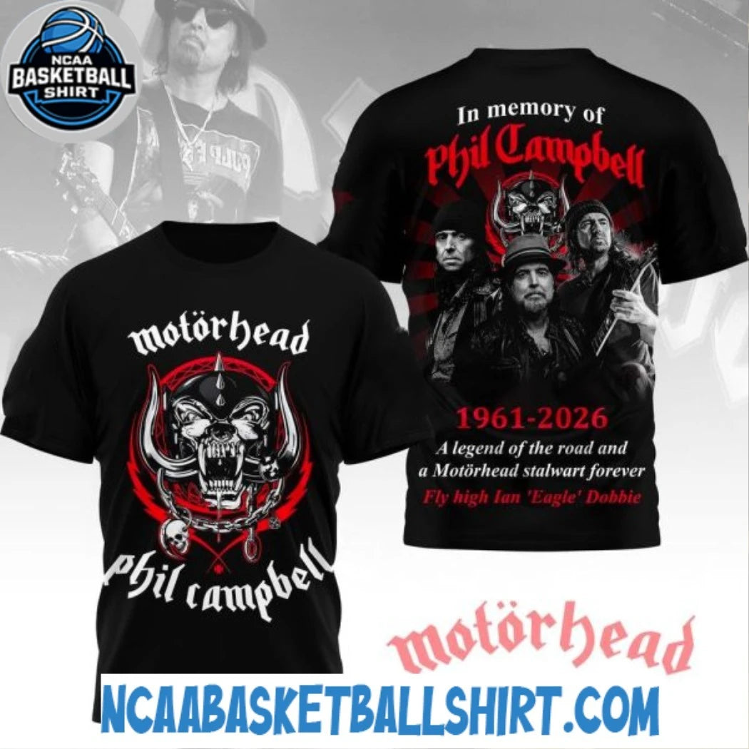 In Memory Of Phil Campbell 1961-2026 T-Shirt