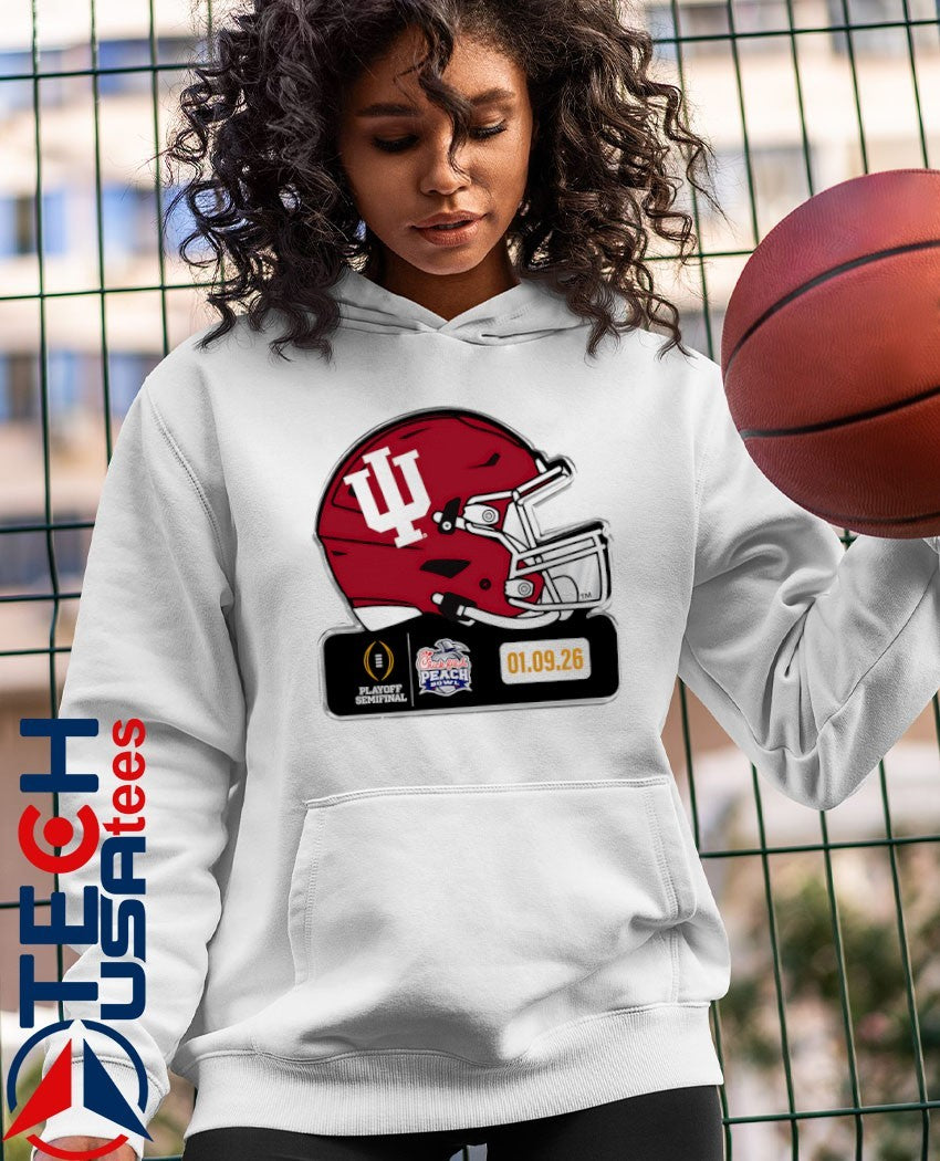 Indian Hoosiers Playoff Semifinal 2026 Chick-fil-A Peach Bowl helmet shirt