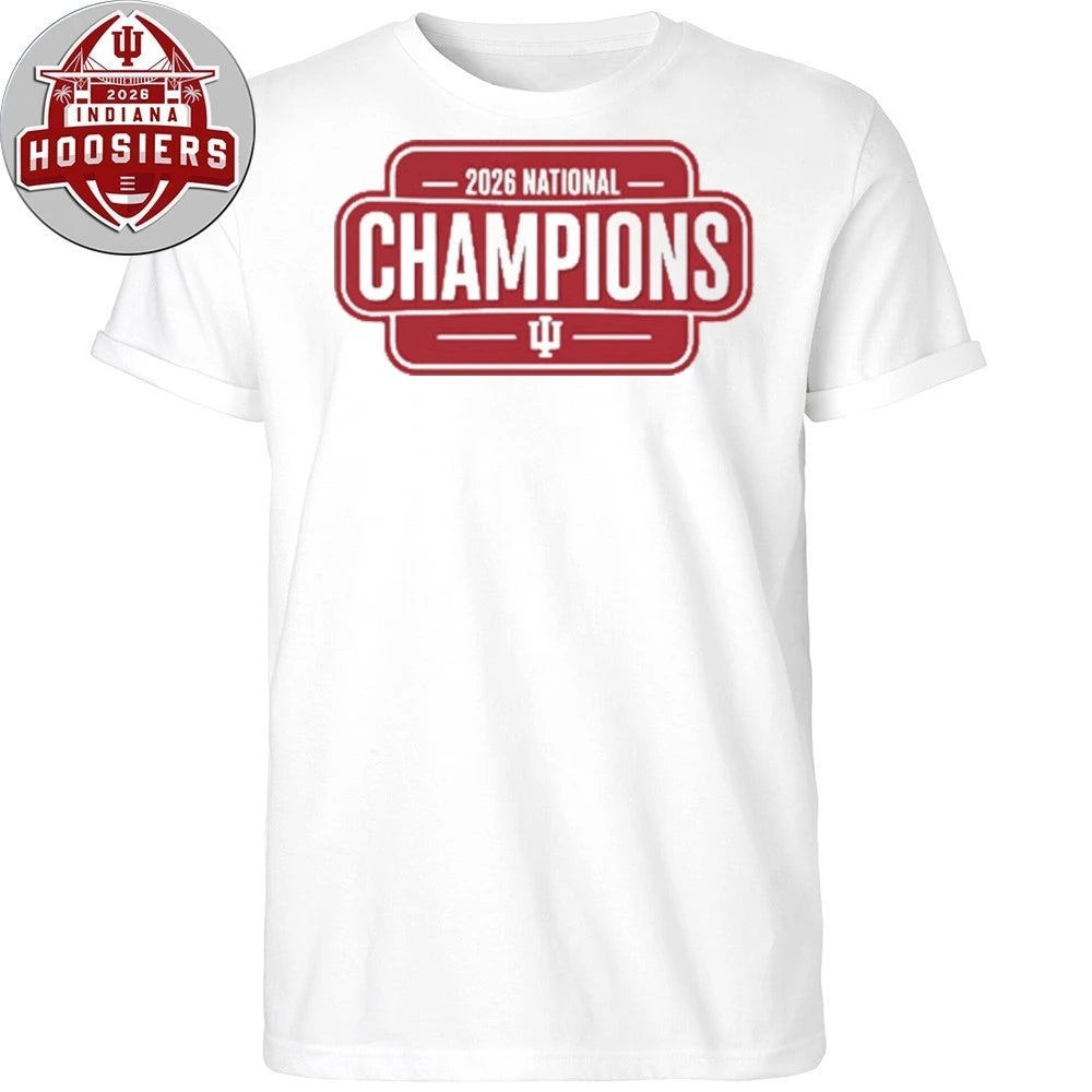 Indiana Champions 2026 National Logo Tee Shirt