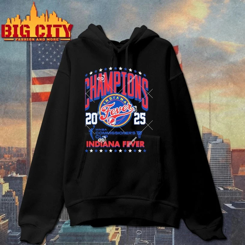 Indiana Fever 2025 WNBA champions commisioner’s Cup shirts