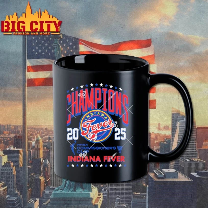 Indiana Fever 2025 WNBA champions commisioner’s Cup shirts