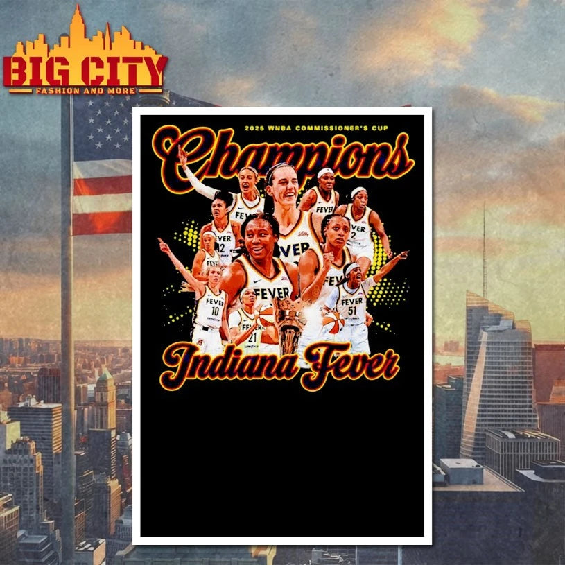 Indiana Fever Champions 2025 WNBA Commissioner’s Cup Shirt