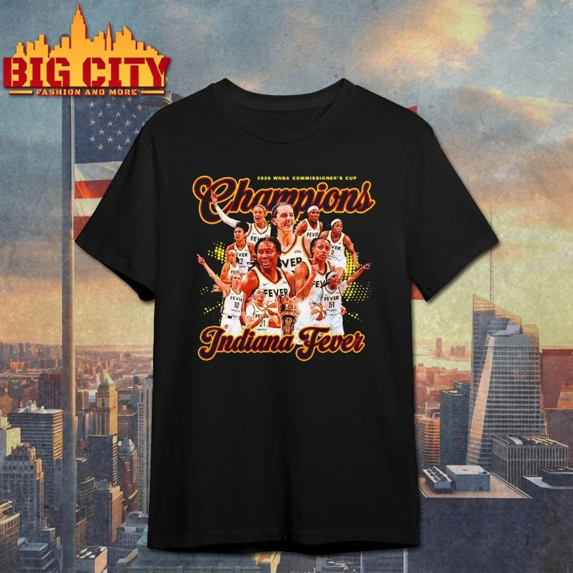 Indiana Fever Champions 2025 WNBA Commissioner’s Cup Shirt