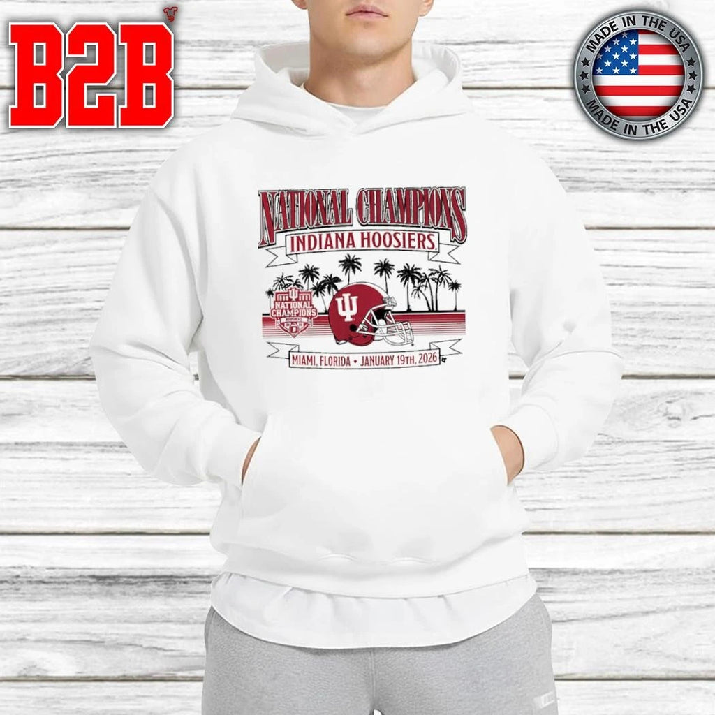 Indiana Football 2025 CFP National Champions Local Helmet Shirt