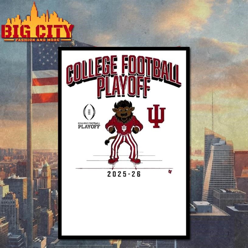 Indiana Football 2025 Cfp Mascot Shirt