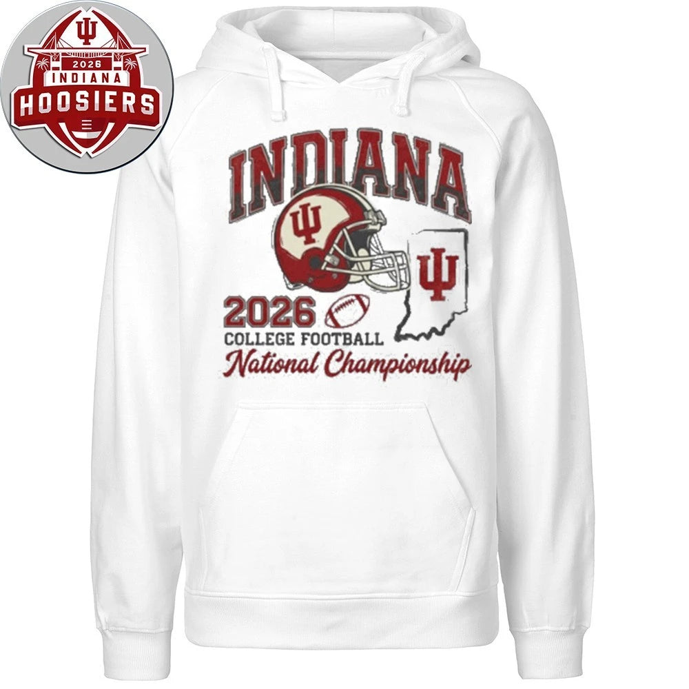 Indiana Football 2026 College Football National Champions Sports Fan Helmet And Map Tee Shirt
