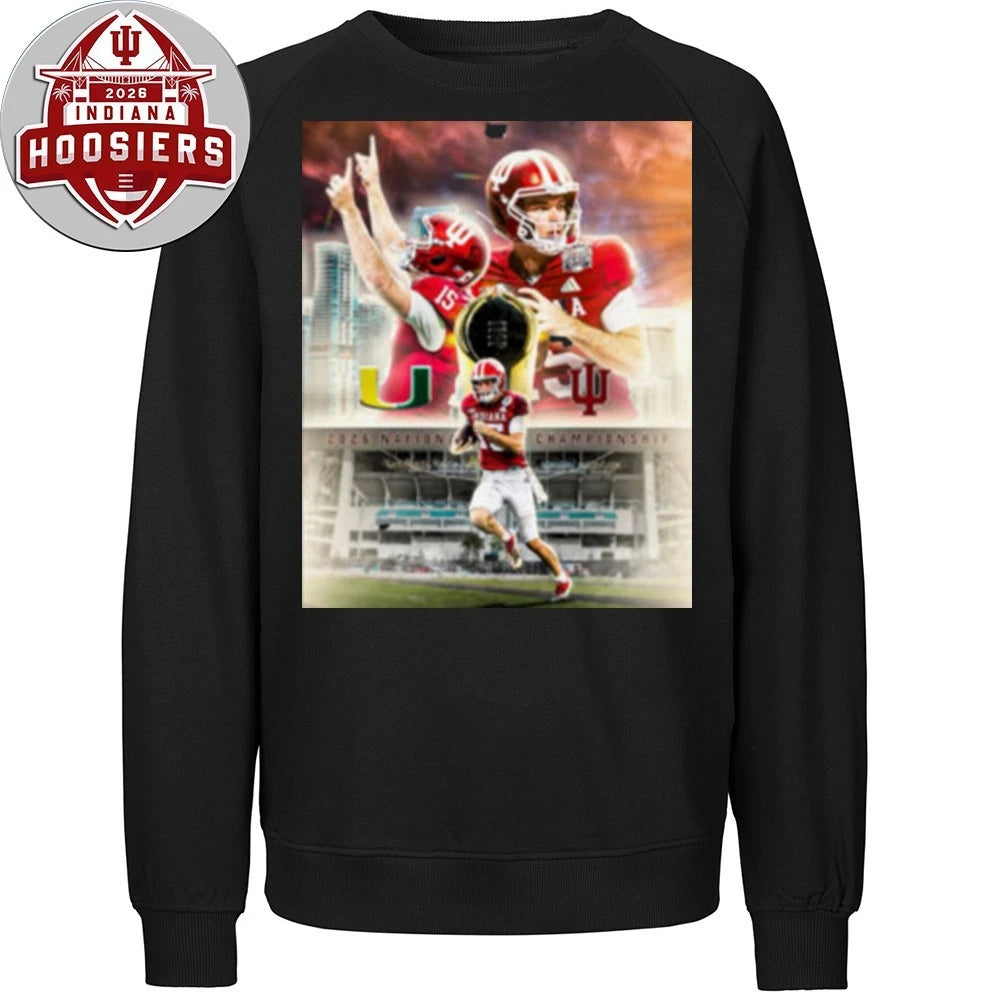Indiana Football 2026 National Championship Football Cup And Logo T-Shirt