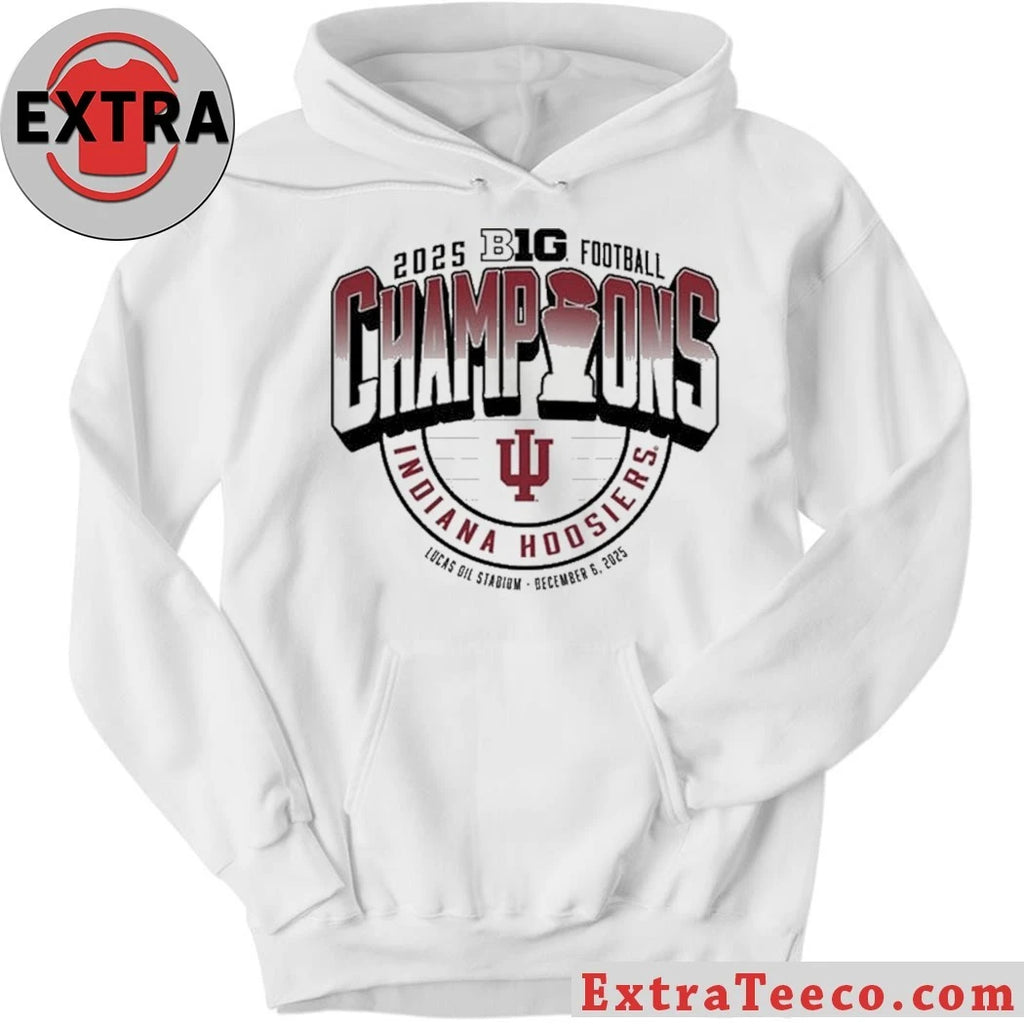 Indiana Football Big 10 Conference Champions Locker Room Lucas Oil Stadium December 6 2025 Shirt