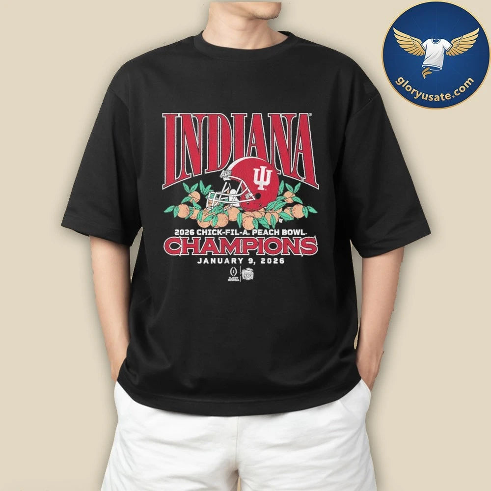 Indiana Football CFP Peach Bowl Champions Helmet Shirt