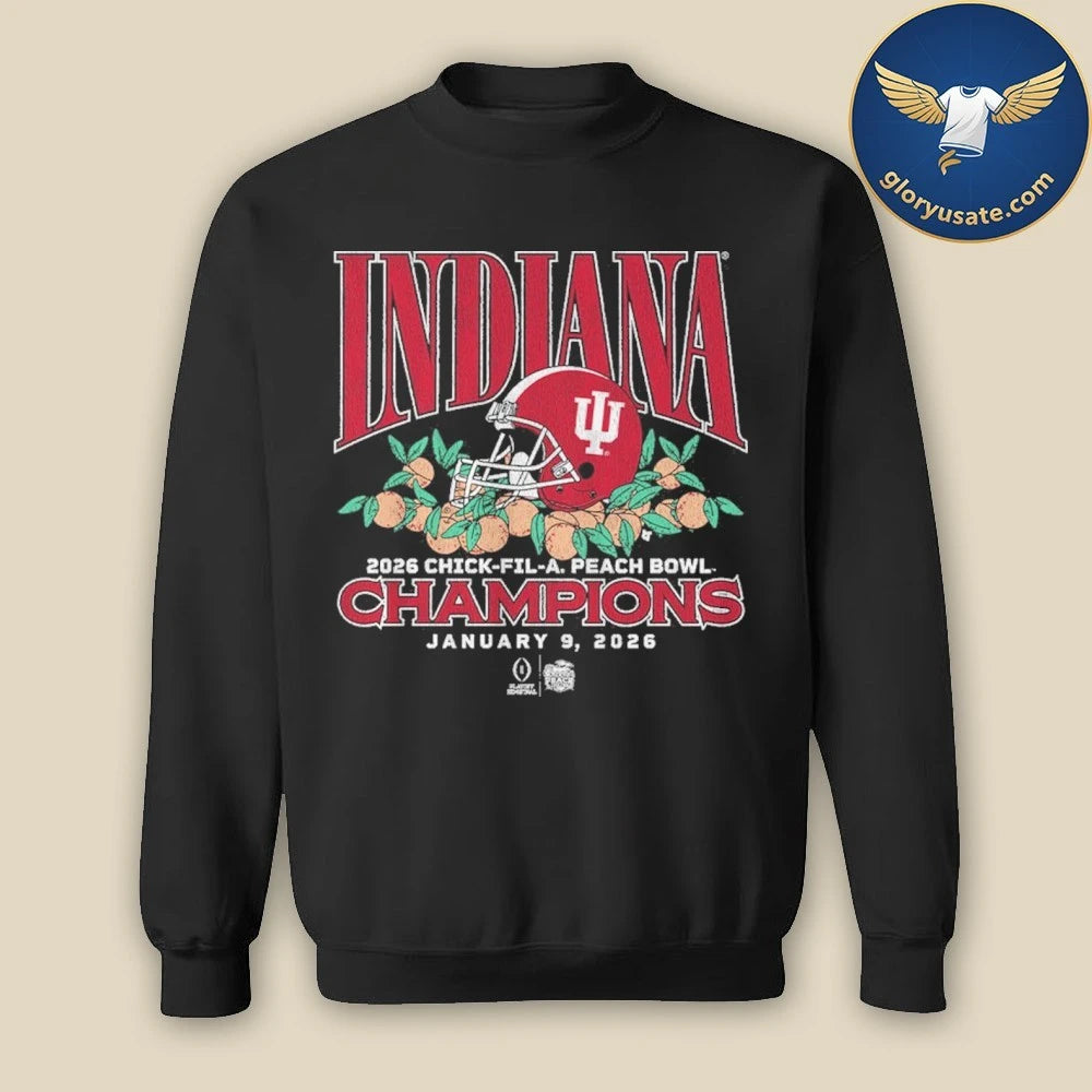 Indiana Football CFP Peach Bowl Champions Helmet Shirt
