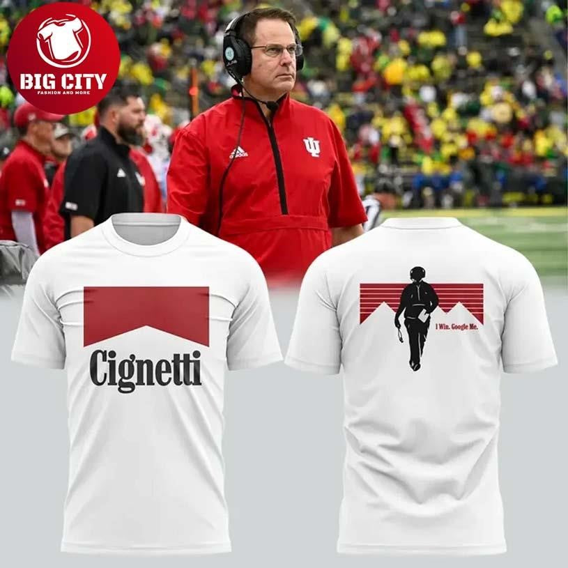 Indiana Football Coach Curt Cignetti Two Sided Shirt