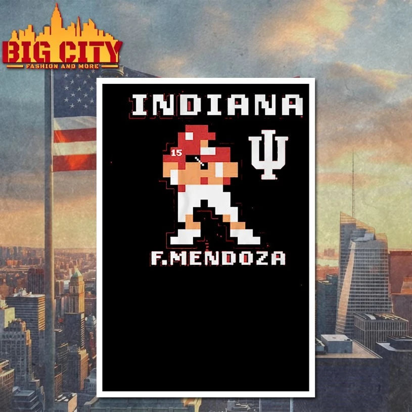 Indiana Football Fernando Mendoza Retro Baller Shirt