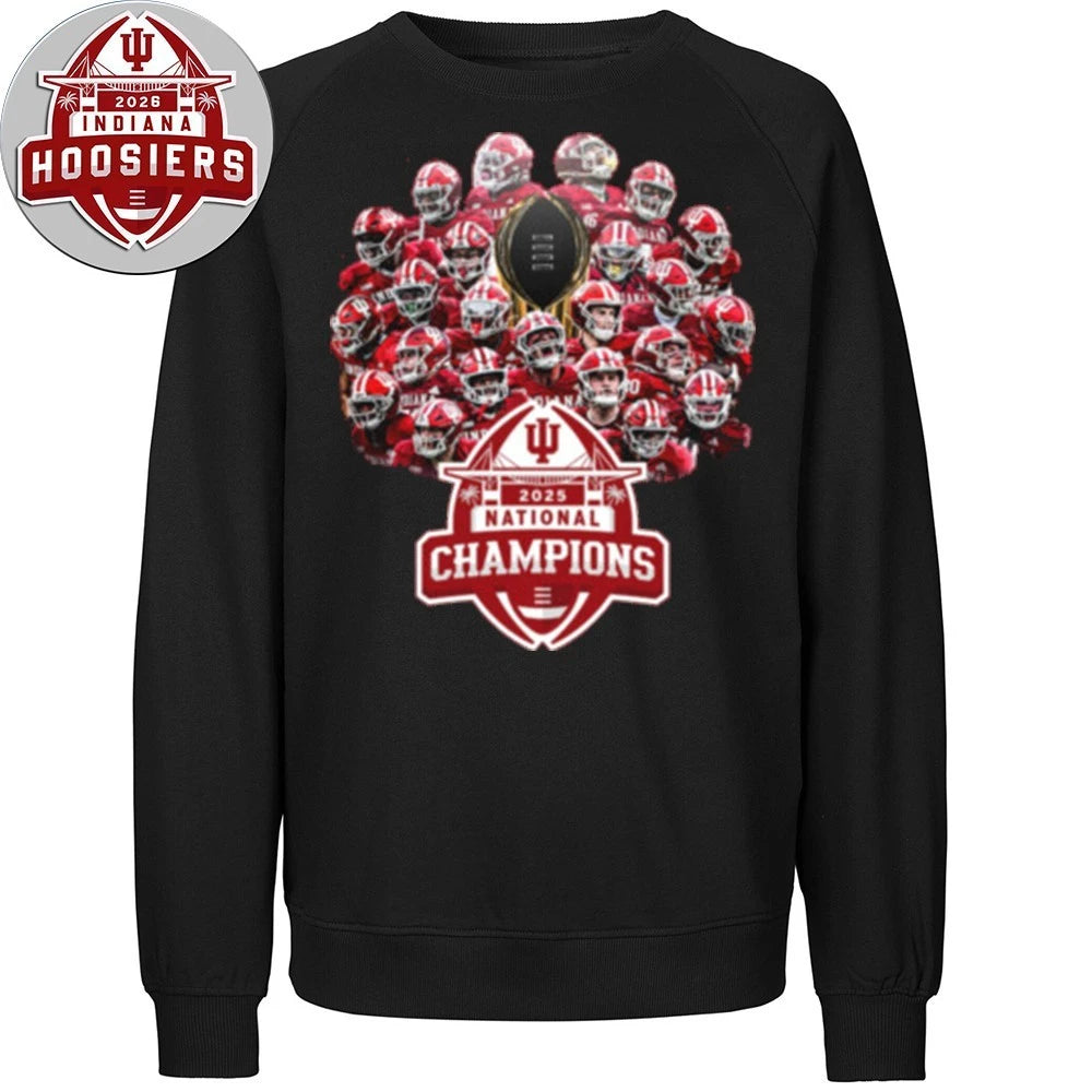 Indiana Football Team 2026 National Championship Football Mendoza Cup And Logo T-Shirt
