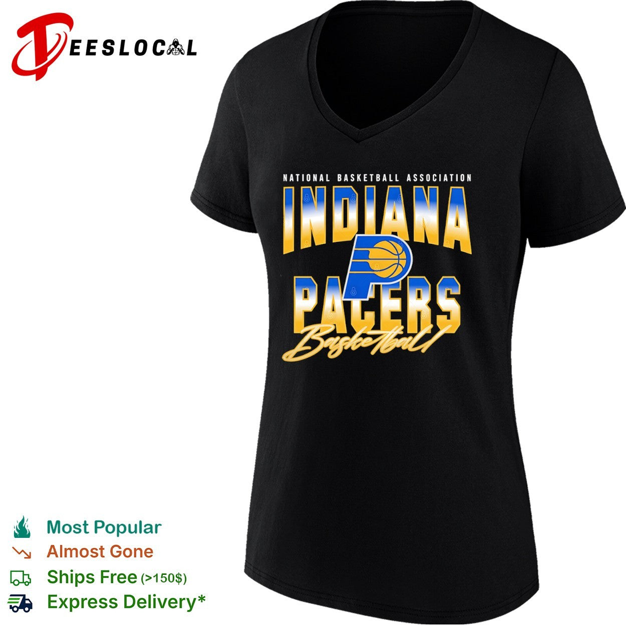 Indiana Pacers basketball classic logo shirt