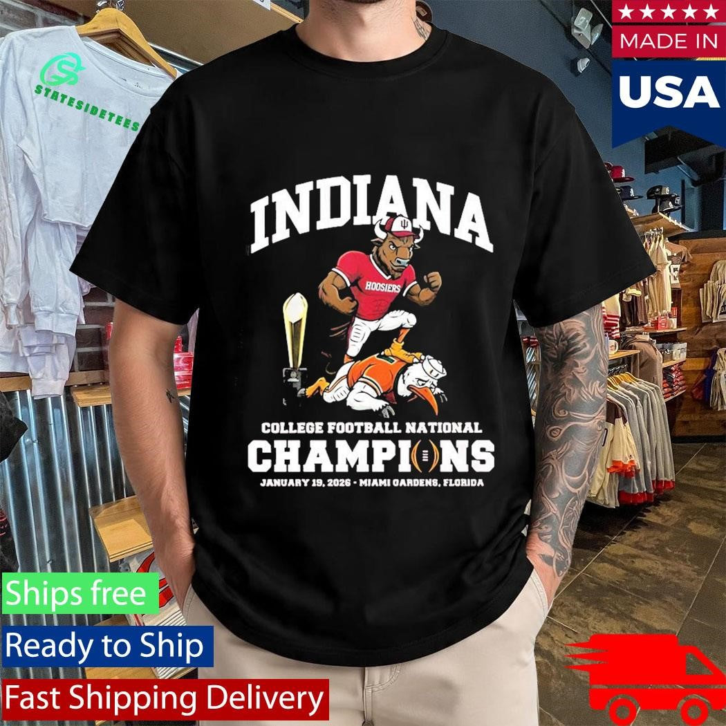 Indiana University Hoosiers Cfp National Champions 2026 Mascot Shirt