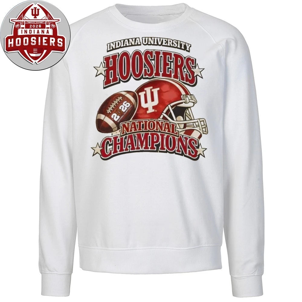 Indiana University Hoosiers National Champions Rugby And Helmet 2026 T-Shirt