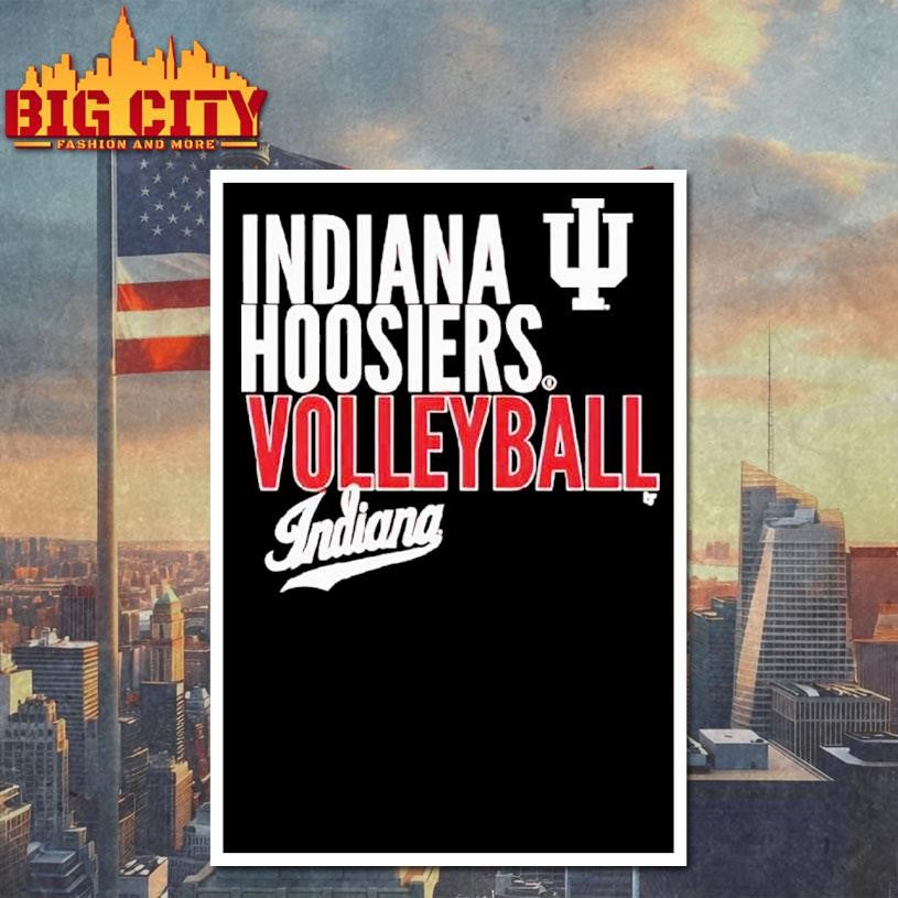 Indiana Volleyball Text Logo Shirt