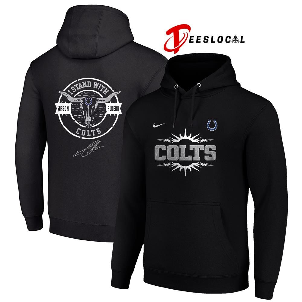 Indianapolis Colts x Jason Aldean I stand signature logo shirt