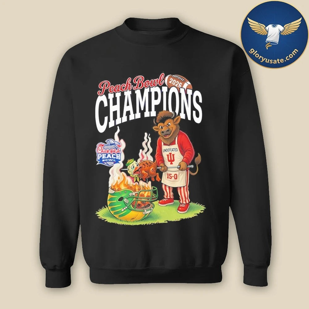 Indianna Hoosiers 2026 CFP Peach Bowl Champions Shirt